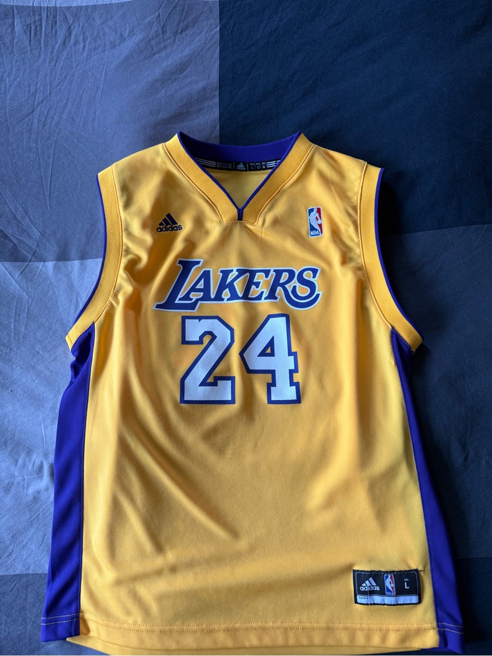 Los Angeles Lakers Kobe Bryant Yellow & Purple Adidas Jersey